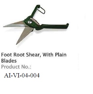 FOOT ROOT SHEAR, WITH PLAIN BLADES
